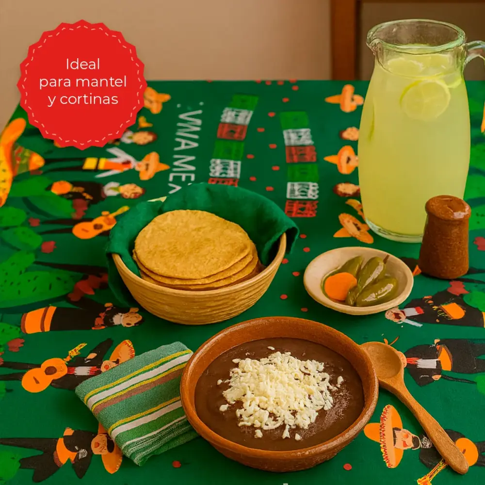 Tela Minimatt Patrio Noche de Mariachi 150 cm ancho - Rollo 30 m Modatelas 4