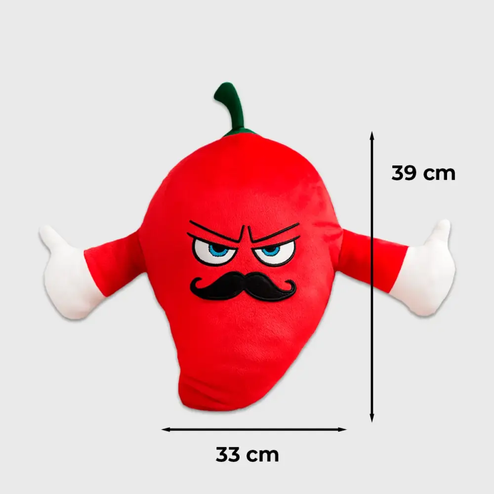 Don Chile Bravo, Peluche de Chile Mexicano, Adorno Divertido para 16 de Septiembre Modatelas 4