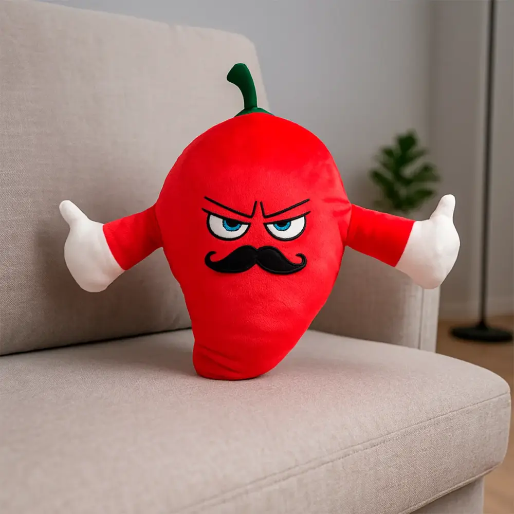 Don Chile Bravo, Peluche de Chile Mexicano, Adorno Divertido para 16 de Septiembre Modatelas 2