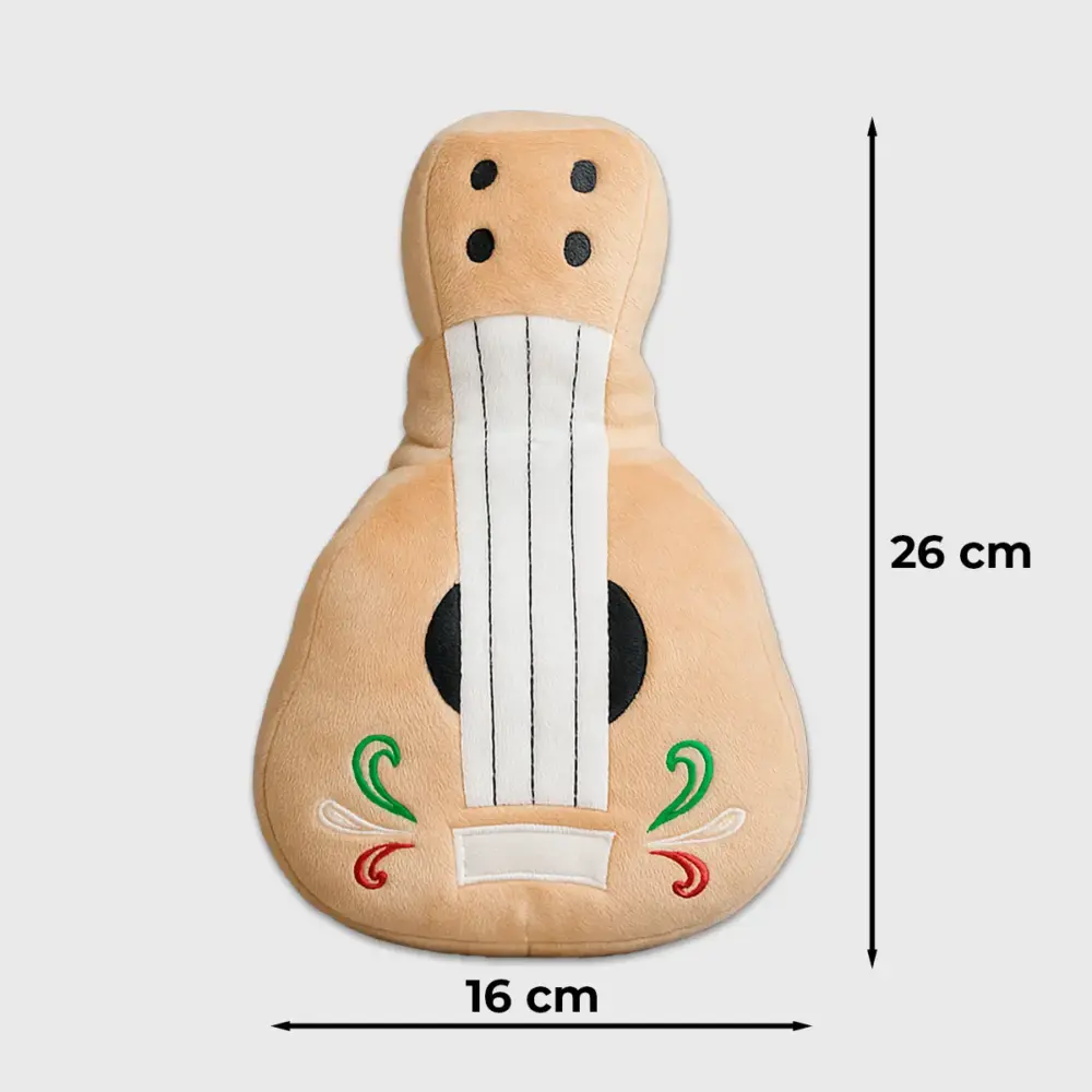 Mariachín - Peluche de Guitarra Mexicana, Guitarrita de Peluche Patriótica para Fiestas de Septiembre modatelas 2
