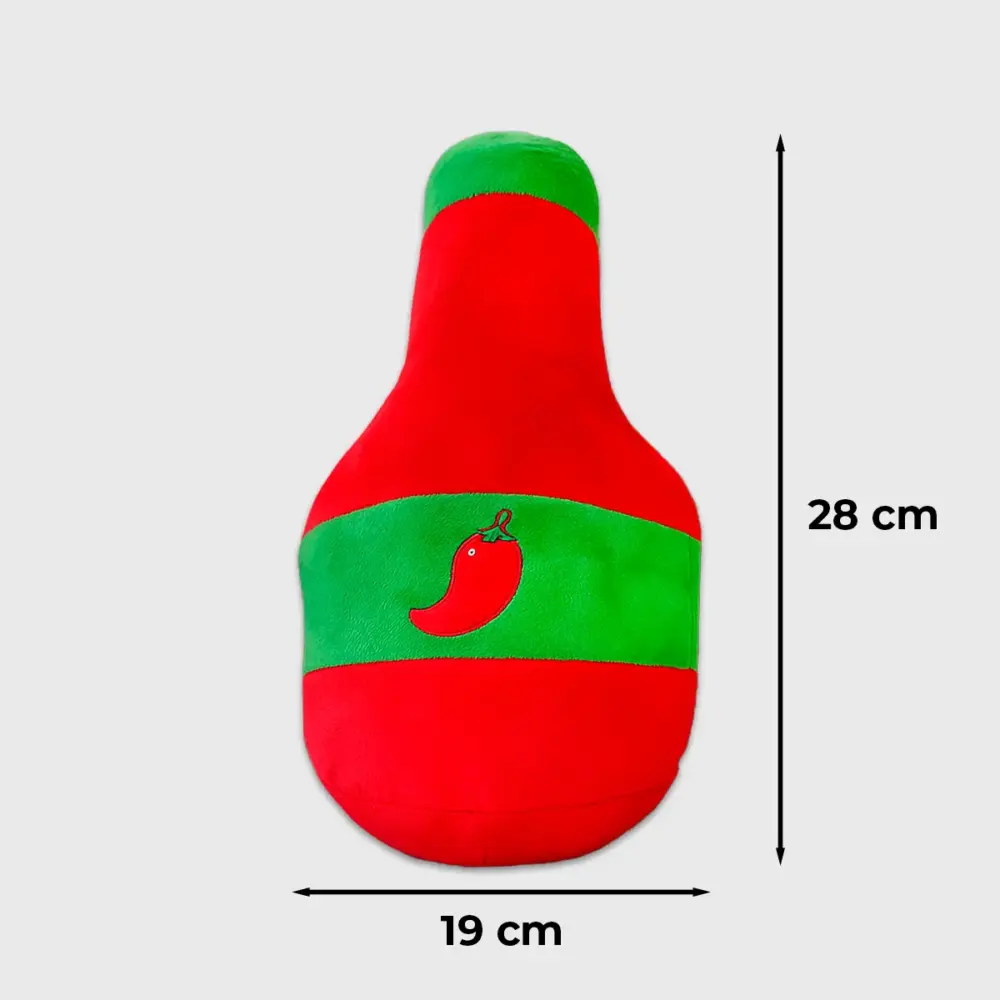 Doña Picosita - Peluche de Botella de Salsa Picante, El Adorno Más Divertido para tu Mesa Mexicana del 16 de Septiembre modatelas 2