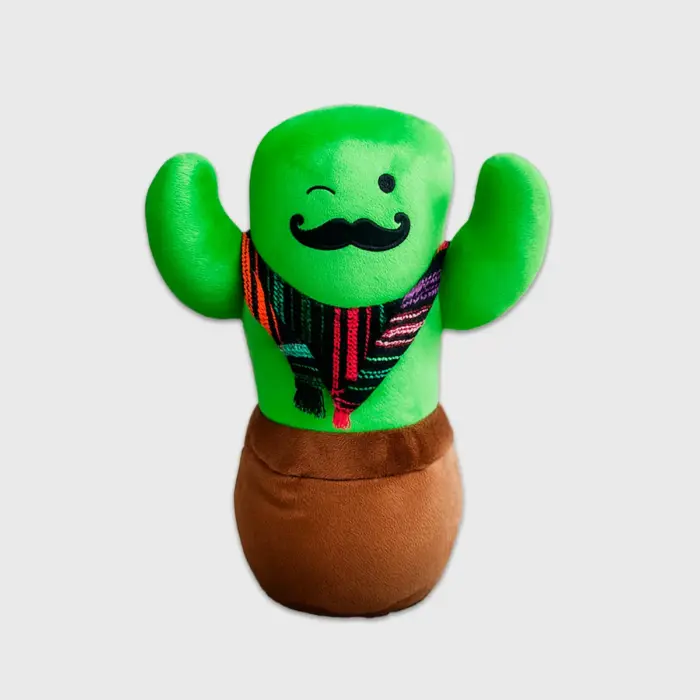 Nopalito - Peluche Patriótico con Forma de Cactus, Para Ponerle un Toque Tierno y Mexicano a tu Fiesta Modatelas