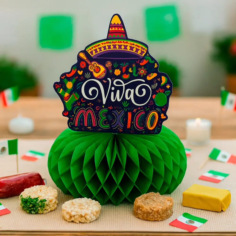 Centro de Mesa Patrio “Viva México Raíces de Papel” 2