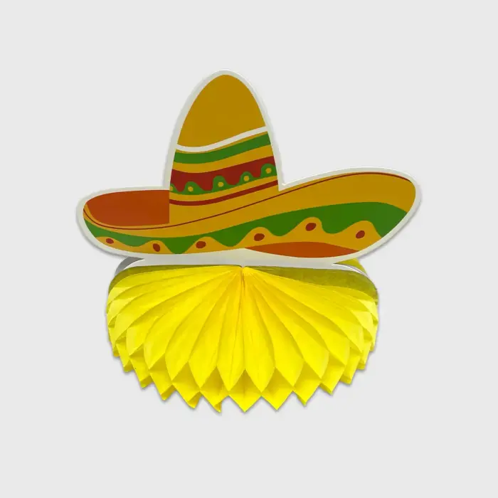 Centro de Mesa Patrio “Sombrero de Fiesta”- Decoración Fiestas Patrias Modatelas