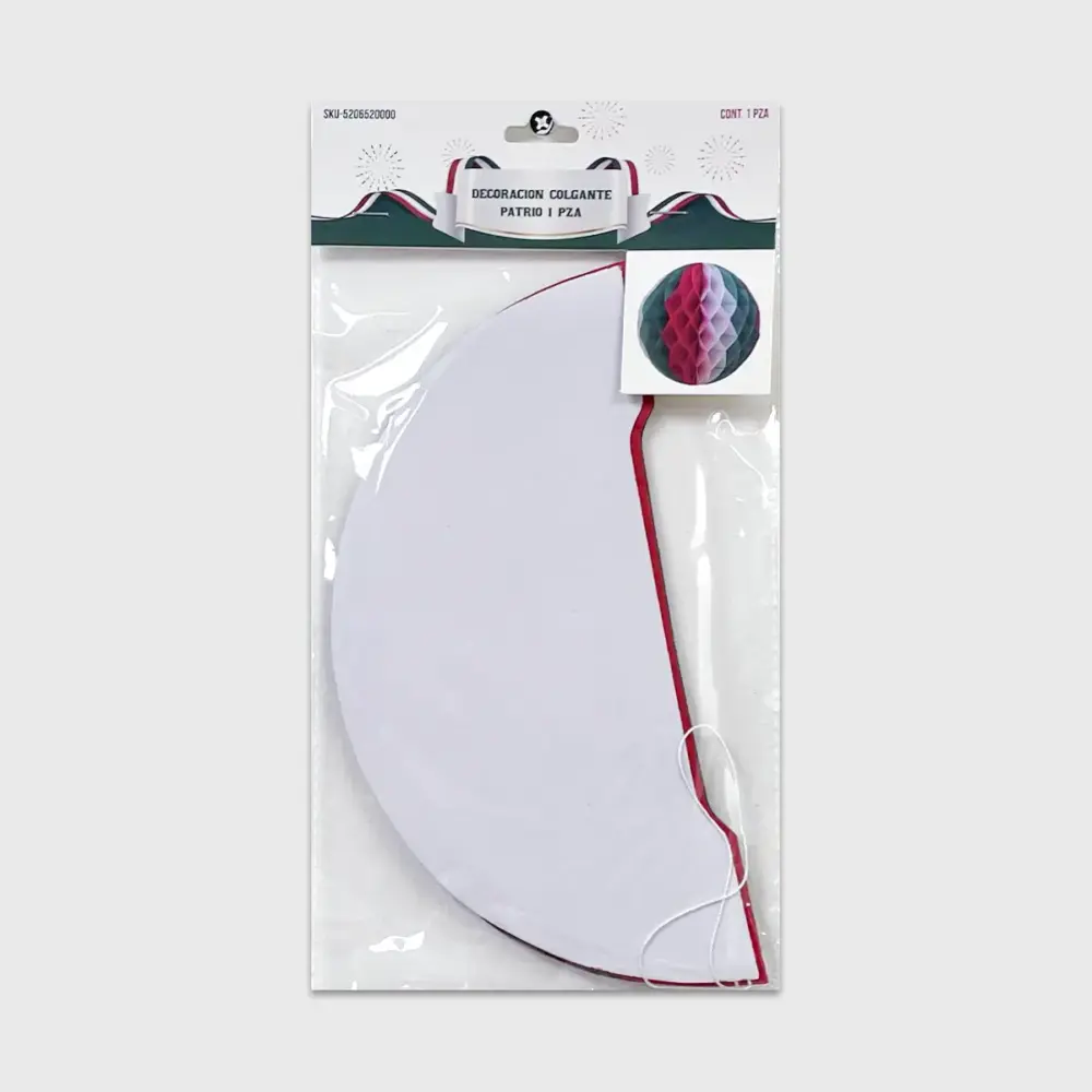 Colgante Panal de Papel Patrio – Decoración Tricolor para Fiestas Patrias Modatelas 3
