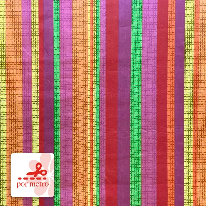 Tela Algodón Candy Patrio Rayas de Huipil precio por metro Modatelas