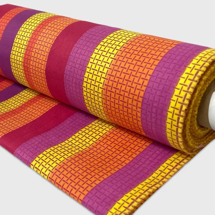 Tela Algodón Candy Patrio Rayas de Huipil 120 cm ancho - Rollo 30 m Modatelas