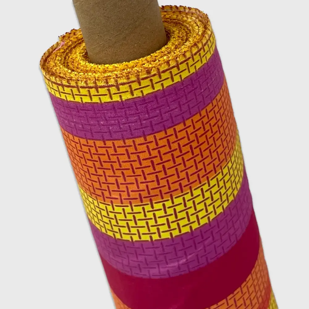 Tela Algodón Candy Patrio Rayas de Huipil 120 cm ancho - Rollo 30 m Modatelas 2