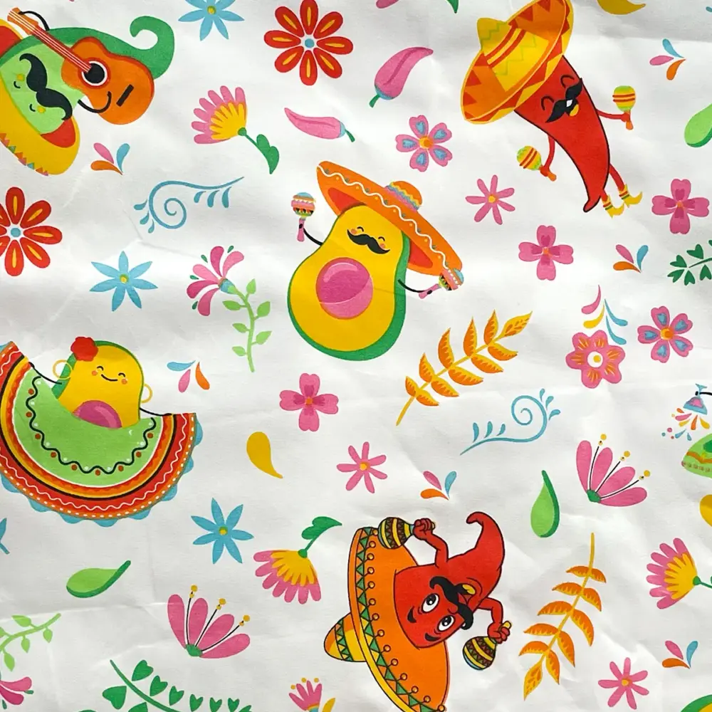 Tela Algodón Candy Patrio Son y Sabor Mexicano 120 cm ancho - Rollo 30 m Modatelas 4