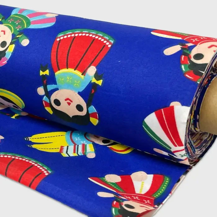 Tela Algodón Candy Patrio Cielito de Muñecas 120 cm ancho - Rollo 30 m Modatelas