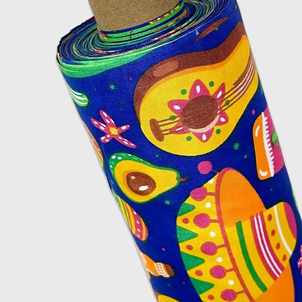 Tela Algodón Candy Patrio Serenata Mexicana 120 cm ancho - Rollo 30 m modatelas 3