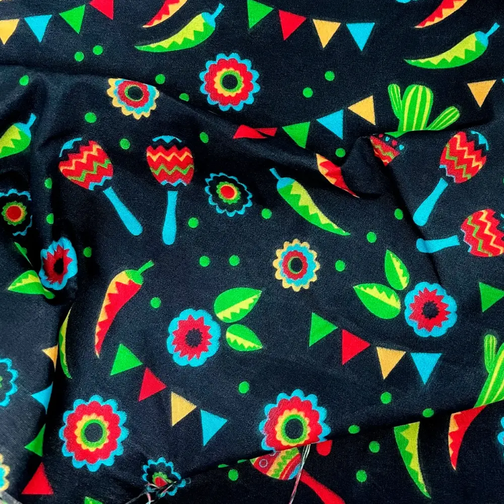 Tela Algodón Candy Patrio Noche Picante 120 cm ancho - Rollo 30 m Modatelas 4