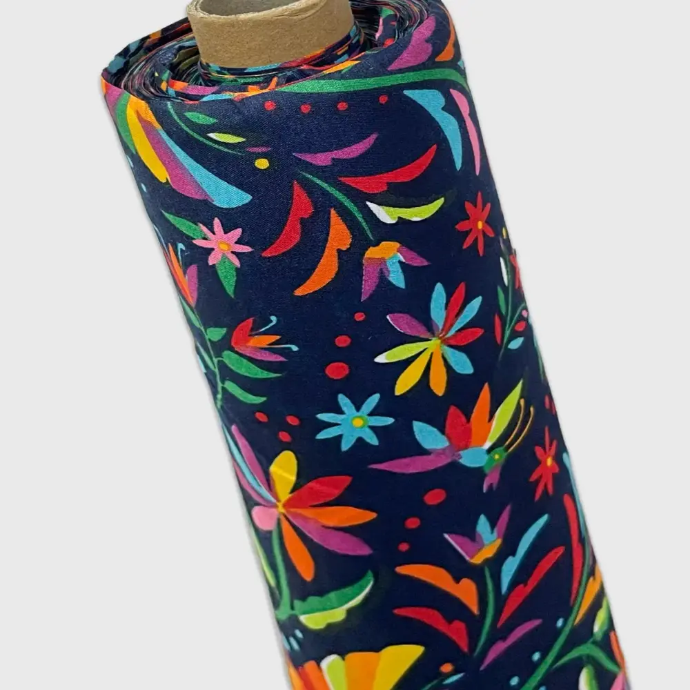 Tela Algodón Candy Patrio Vuelo Otomí 120 cm ancho - Rollo 30 m modatelas 2