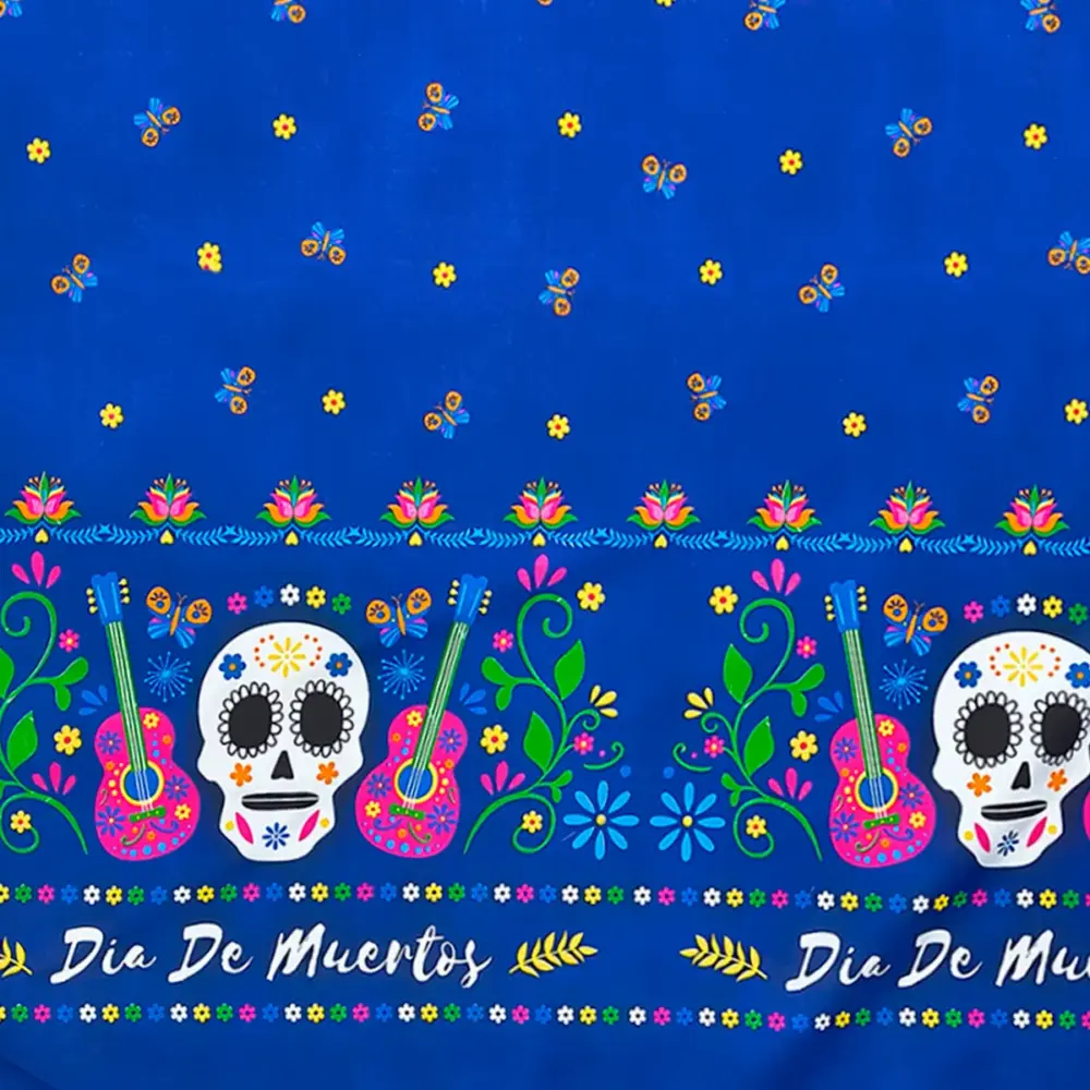 Tela Minimatt "El Cielo Está Más Cerca" 150 cm ancho - Perfecta para tus Altares y Ofrendas, Colección Día de Muertos - Rollo 30 m modatelas 4