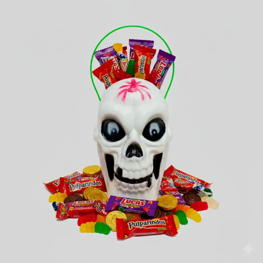 Dulcero de Calavera de Plástico Chico Modatelas