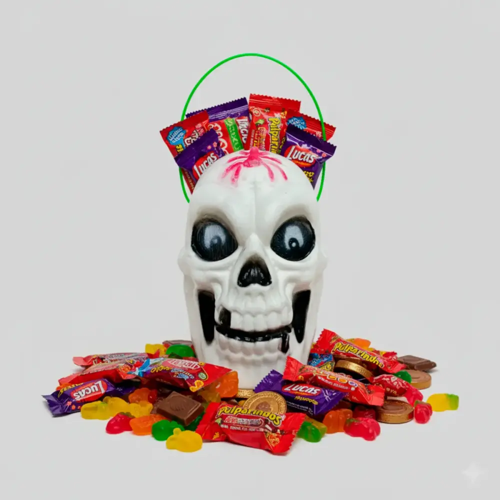 Dulcero de Calavera de Plástico Grande Modatelas