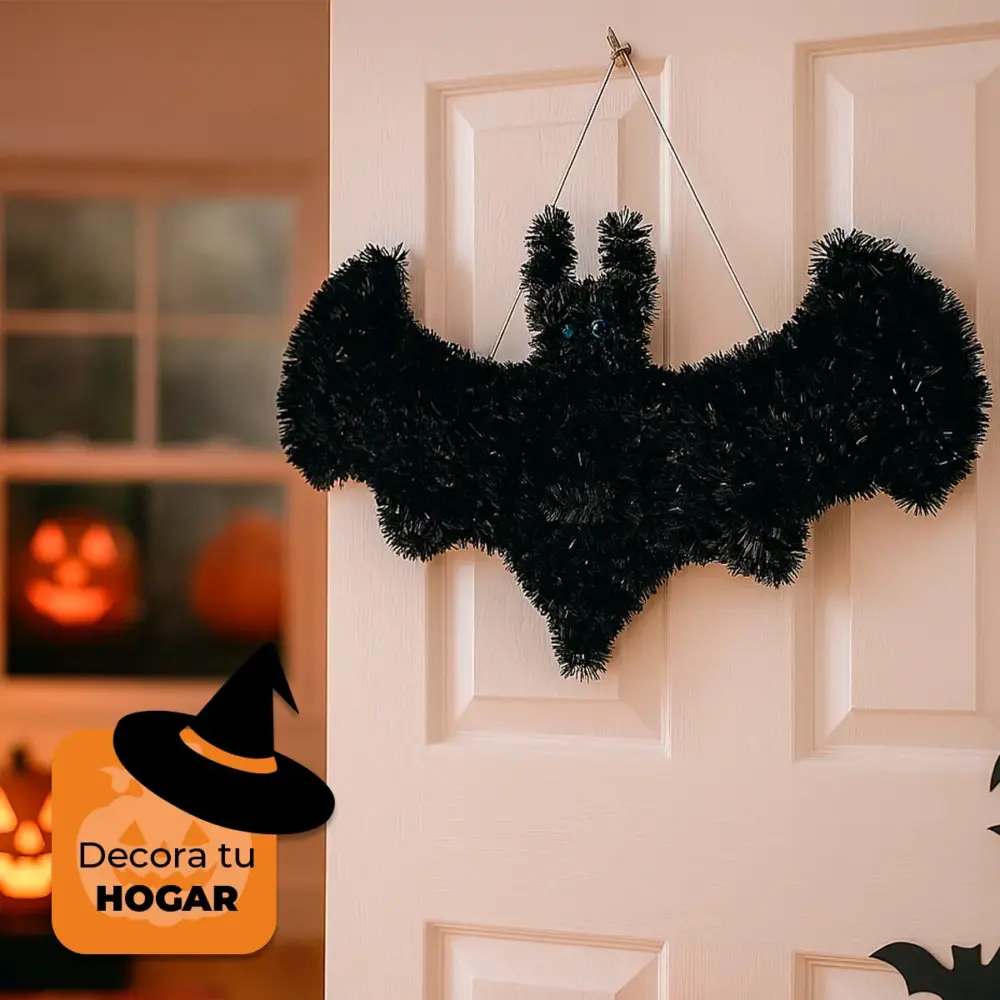 Adorno de Halloween Murciélago Clásico para Colgar y Decorar Modatelas 4
