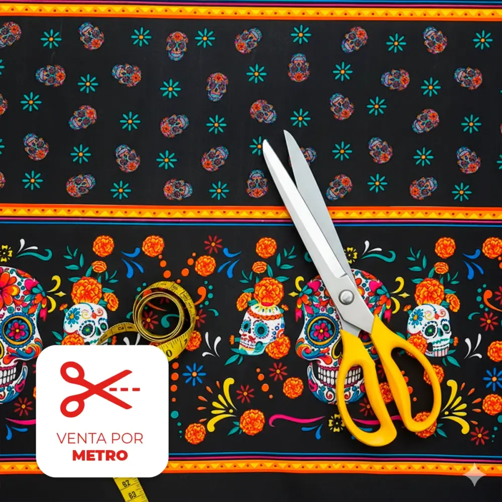 Tela Minimatt "Almas Pintadas de Flores" 150 cm ancho - Precio por Metro Modatelas