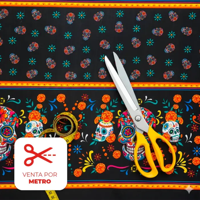 Tela Minimatt "Almas Pintadas de Flores" 150 cm ancho - Precio por Metro Modatelas
