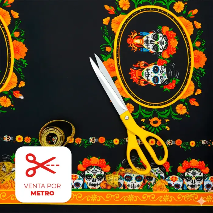 Tela Minimatt "Cuando la Muerte Llama" 150 cm ancho - Precio por Metro Modatelas