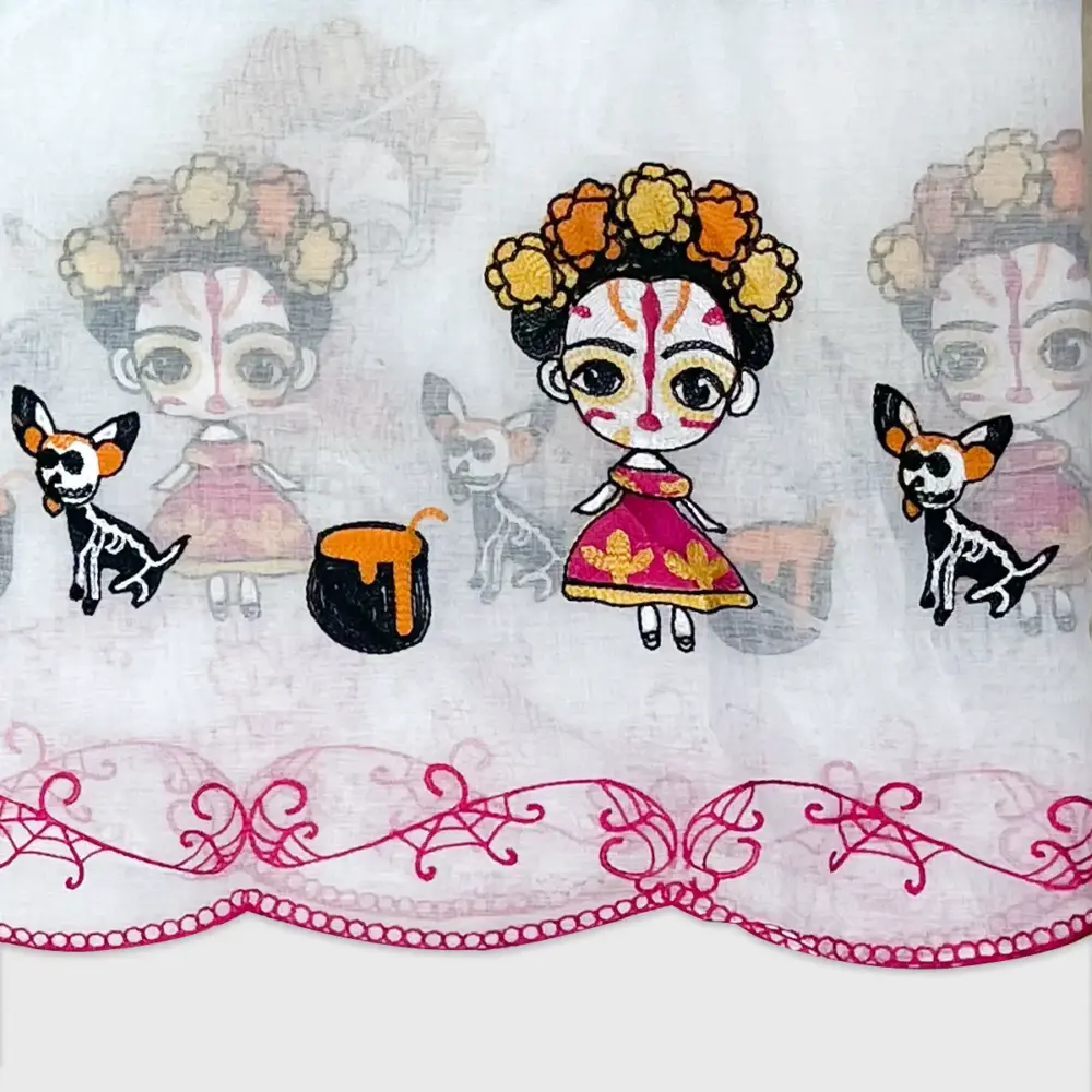 Tela Sable "Velo de la Catrina" Modatelas