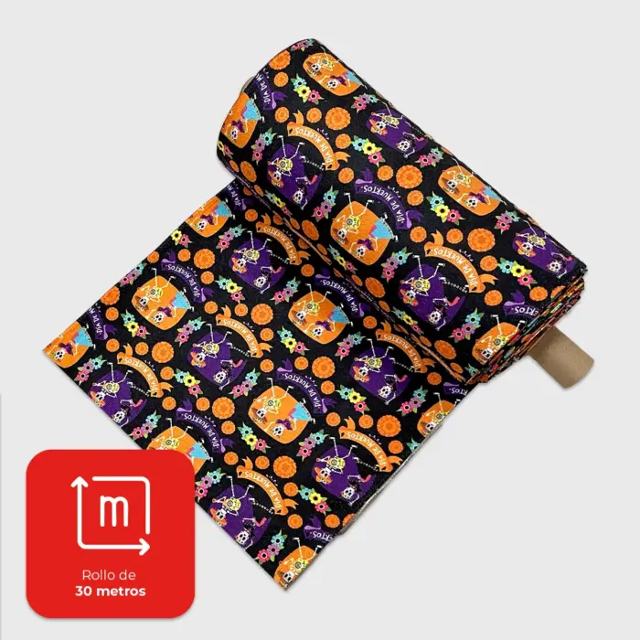 Microtrapo Halloween «Calaveras Danzantes» Modatelas