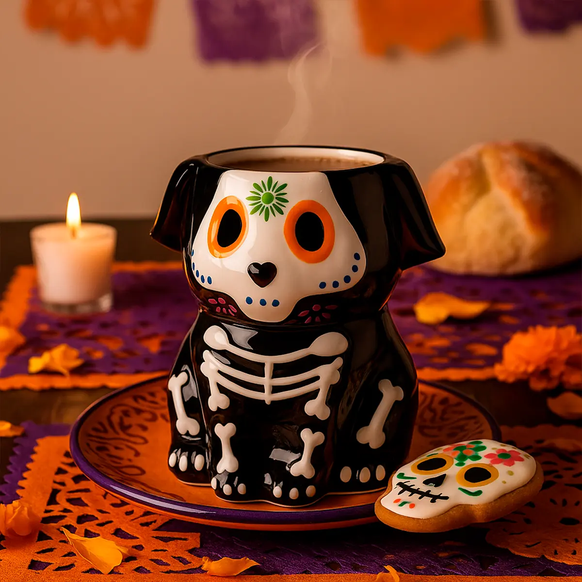 taza de cerámica de perrito