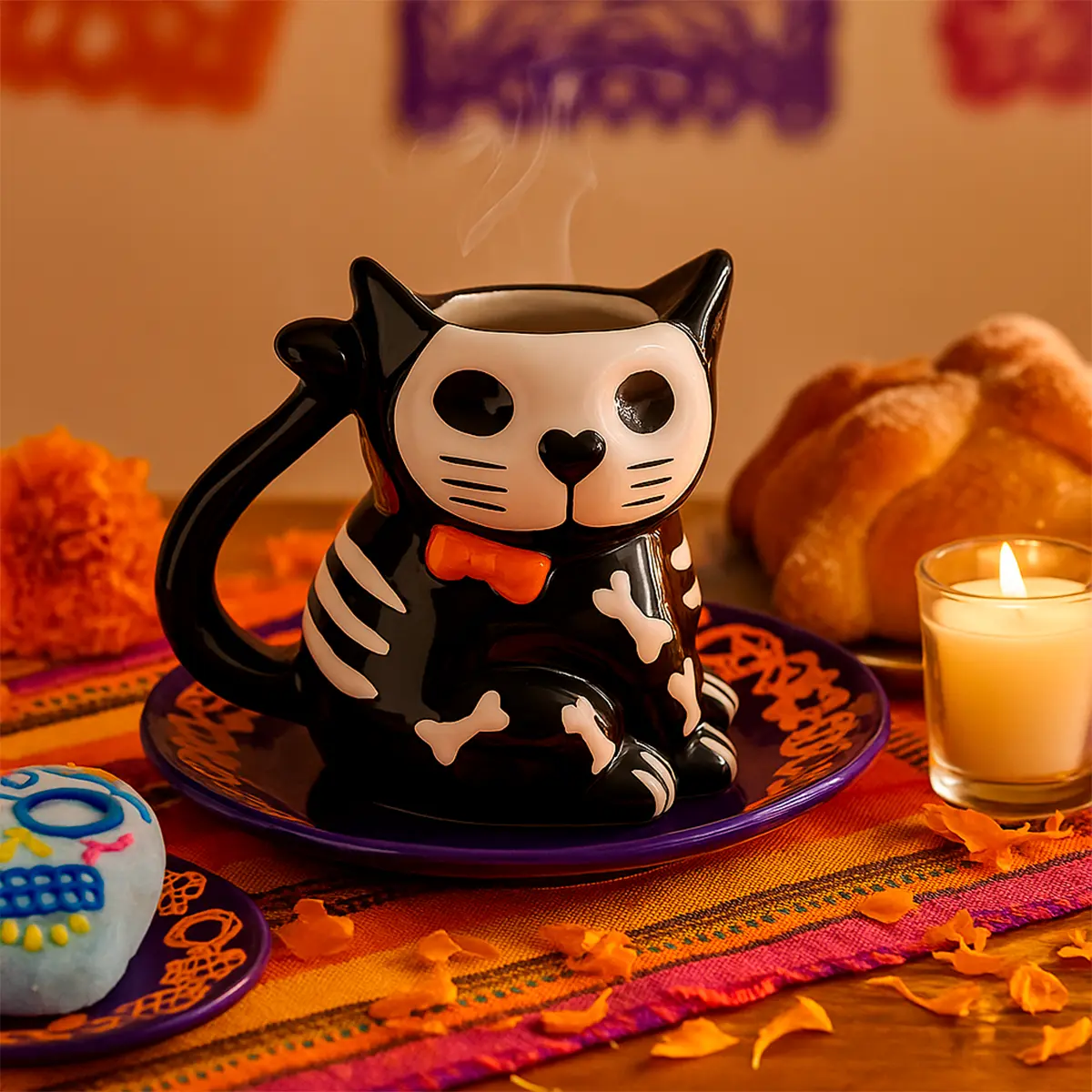 taza de cerámica de gatito