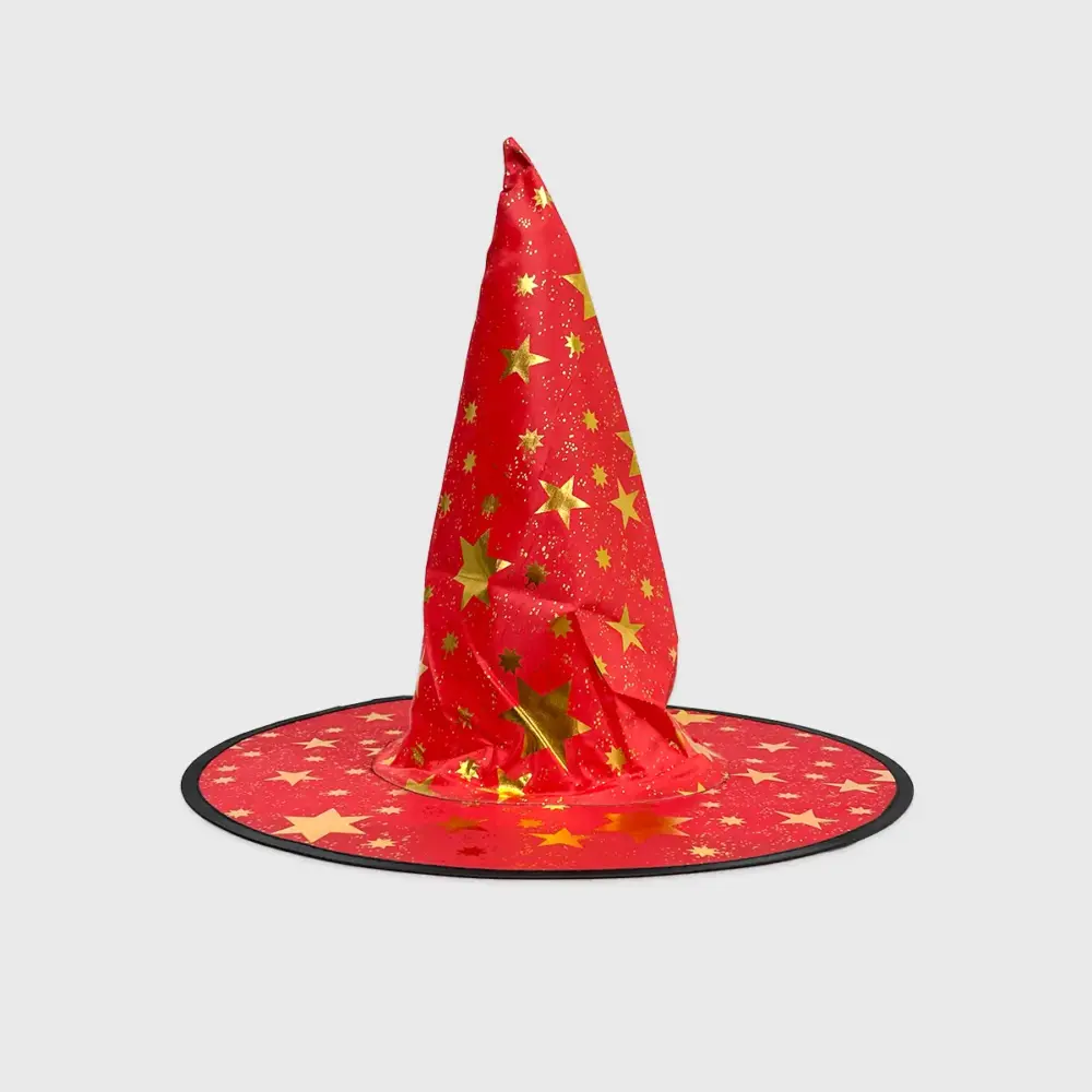 Sombrero de Mago o Bruja Infantil “Hechizo de Estrellas” - Ideal para Disfraces, Halloween y Fiestas Escolares - rojo modatelas Sombrero de Mago o Bruja Infantil “Hechizo de Estrellas” - Ideal para Disfraces, Halloween y Fiestas Escolares - rojo modatelas 3