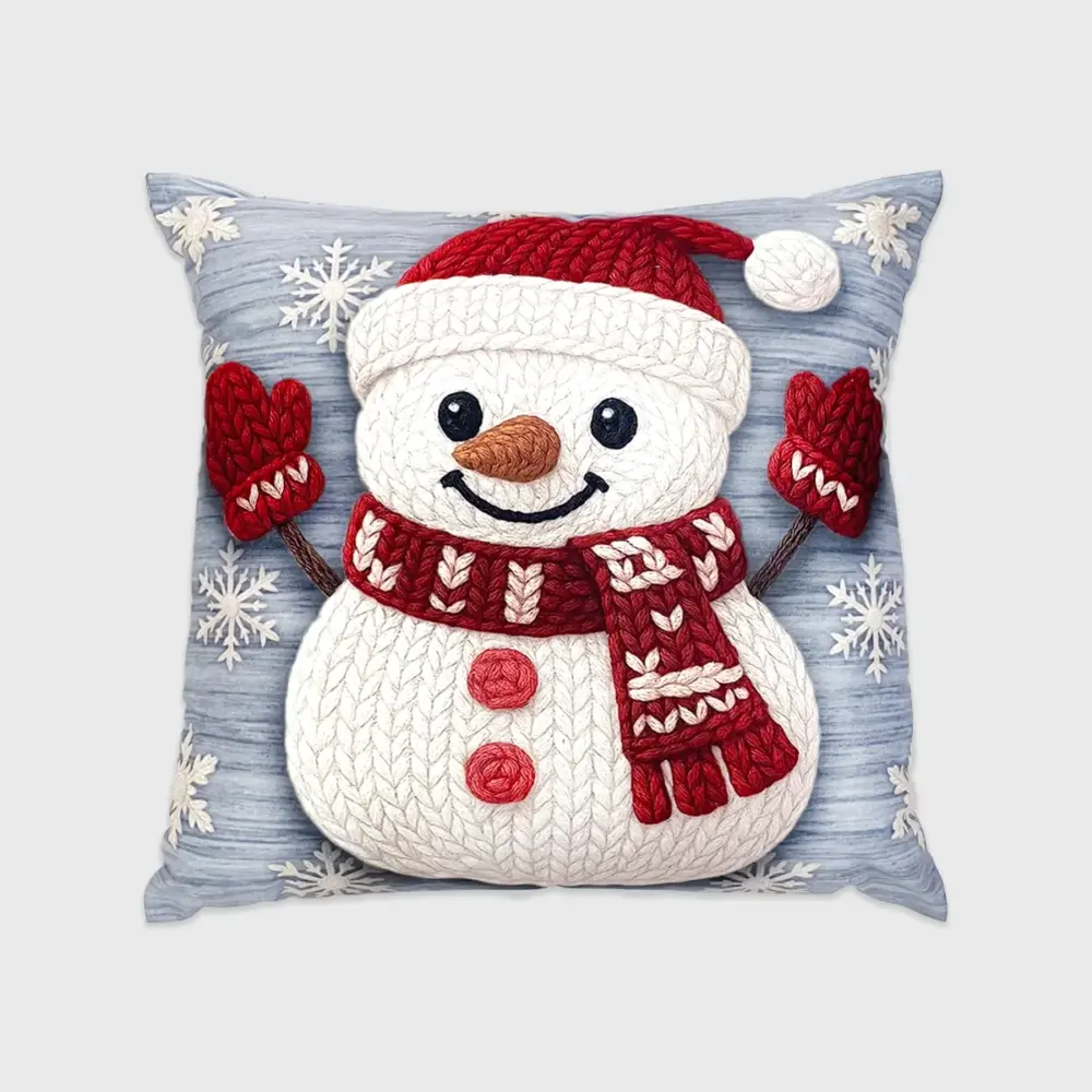 Paquete de 2 Cojines Navideños “Abrazo Invernal” 45x45 cm – Suavidad y Armonía Familiar para tu Navidad modatelas 4