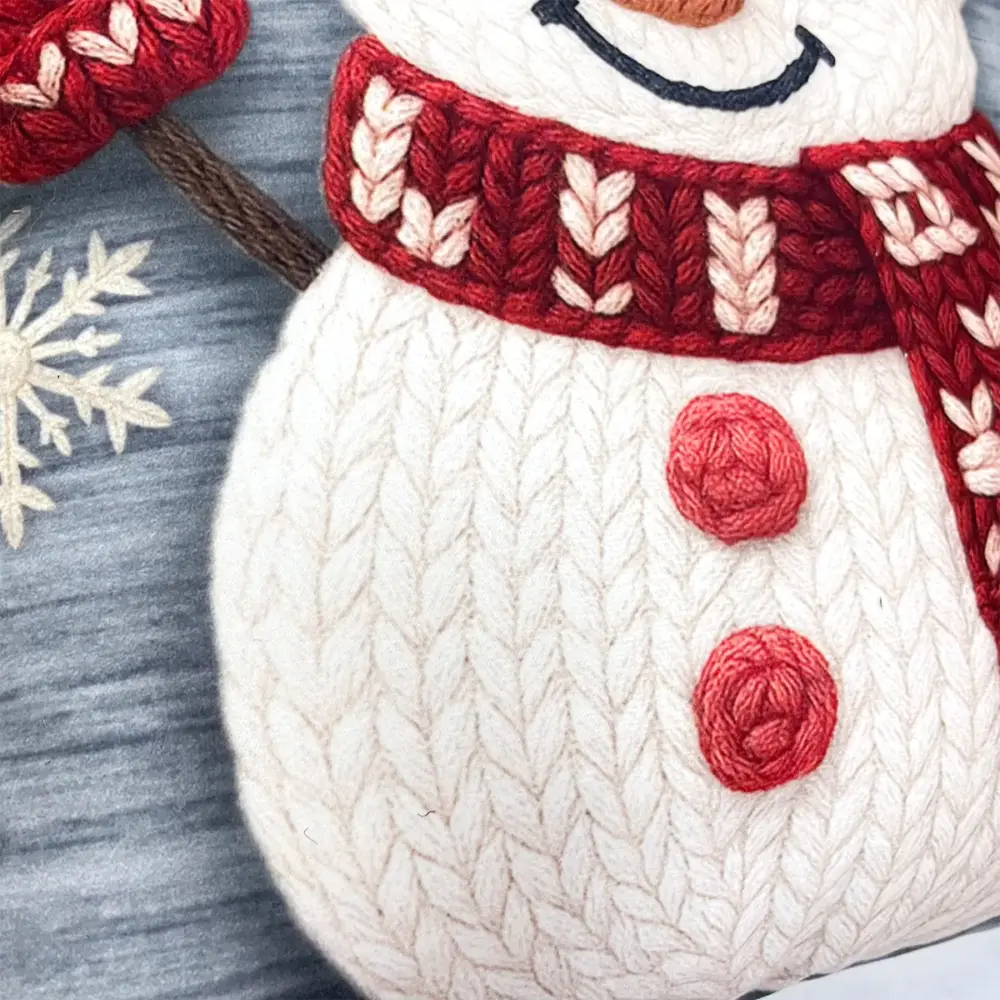 Paquete de 2 Cojines Navideños “Abrazo Invernal” 45x45 cm – Suavidad y Armonía Familiar para tu Navidad modatelas 3