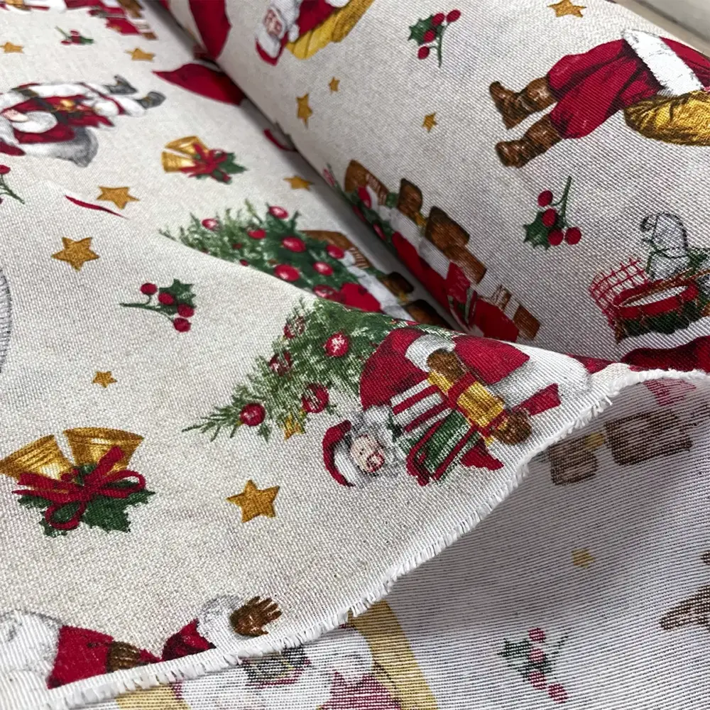 Tela Loneta Navideña "El Sonido de la Navidad" Rollo Modatelas