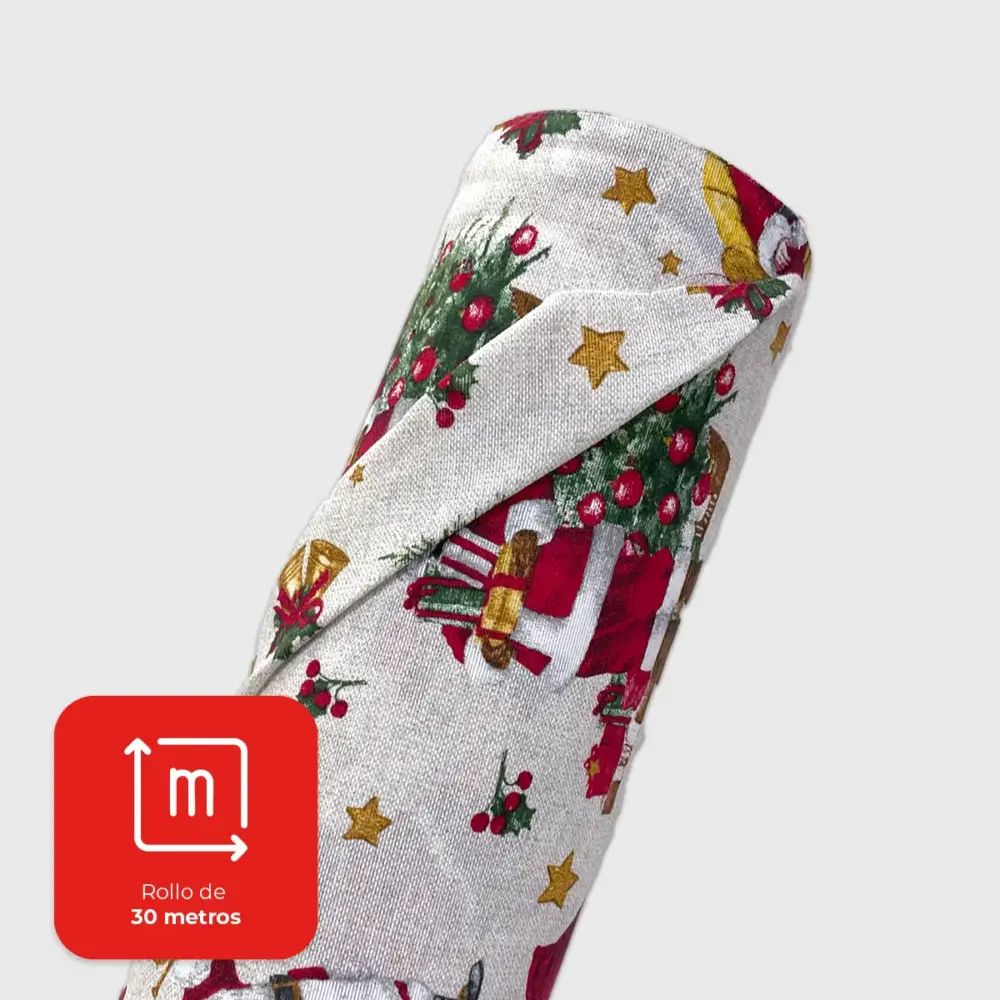 Tela Loneta Navideña "El Sonido de la Navidad" Rollo Modatelas