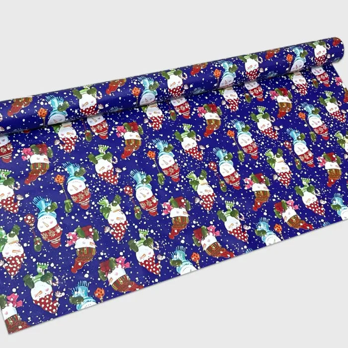 Mantel Hermoso Navideño "Muñecos de Nieve"