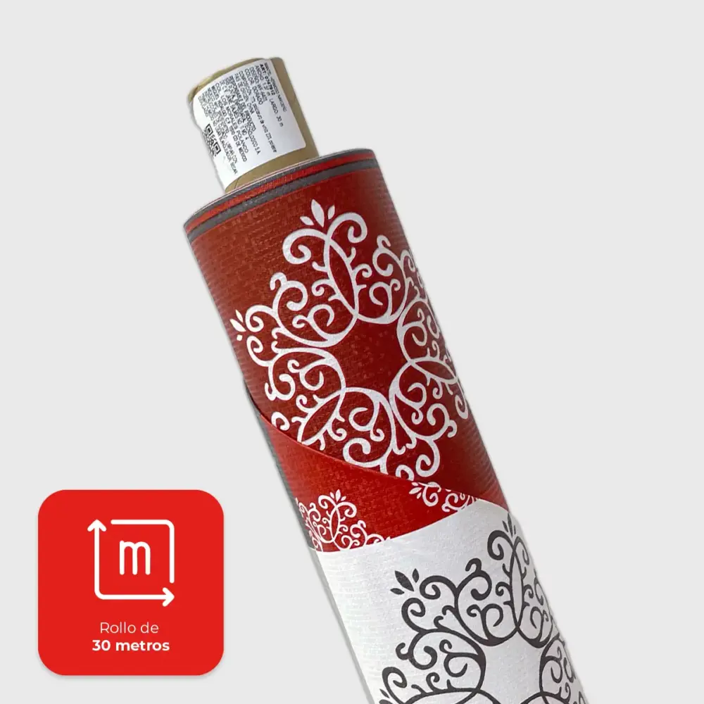 Mantel Hermoso Navideño "Renos de Tartán" Rollo- Modatelas