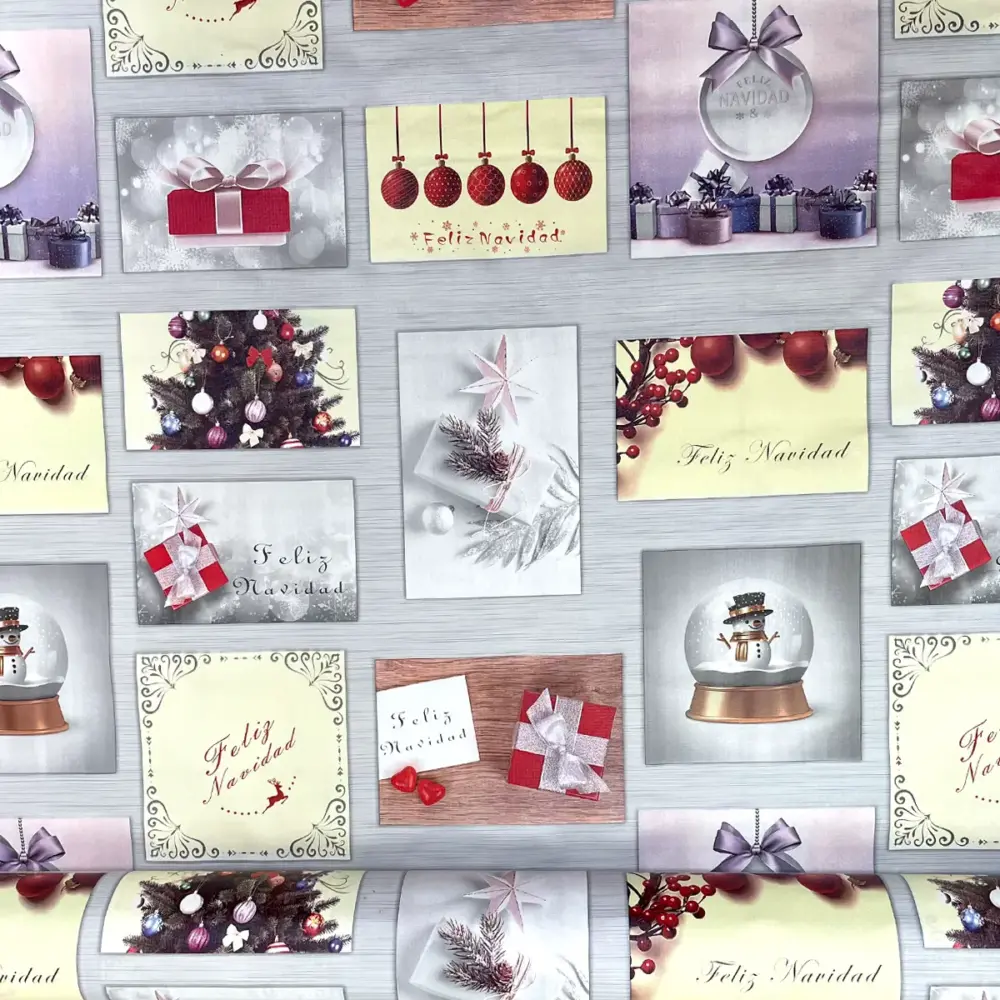Mantel Hermoso Navideño "Collage de Postales"