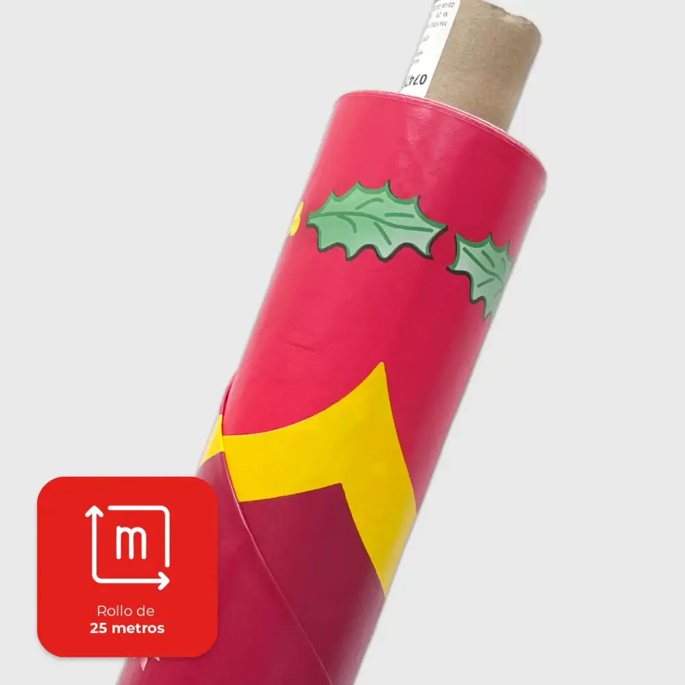 "Mantel Navideño Corona de Flores Rojas".
