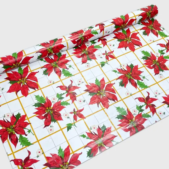 Mantel Hermoso Navideño "Nochebuena rústica"