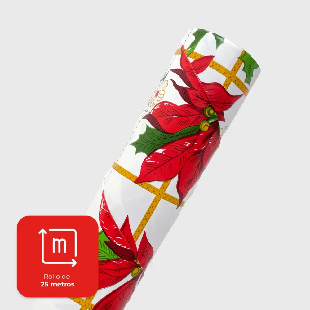 Mantel Hermoso Navideño "Nochebuena rústica"