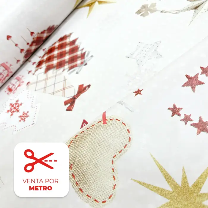 Mantel Hermoso Navideño "Blanca Navidad" metro