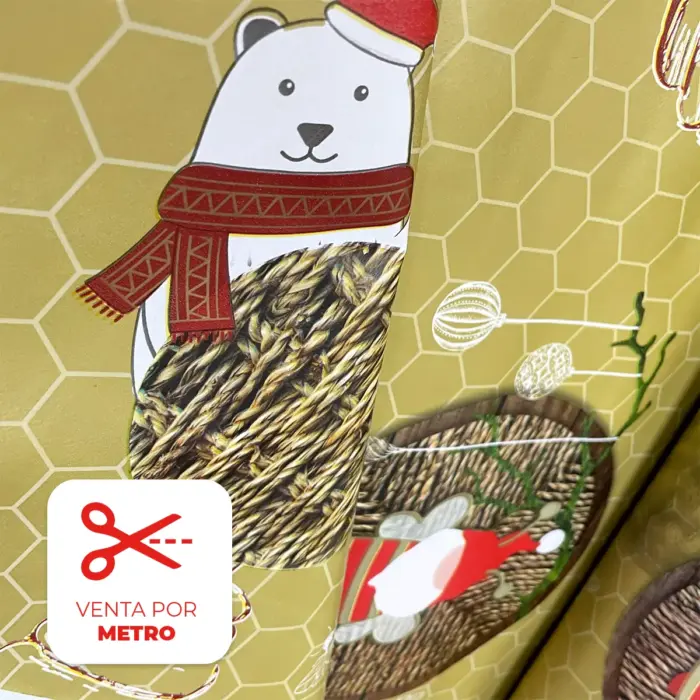 Mantel Hermoso Navideño "Panales de Invierno" Metro