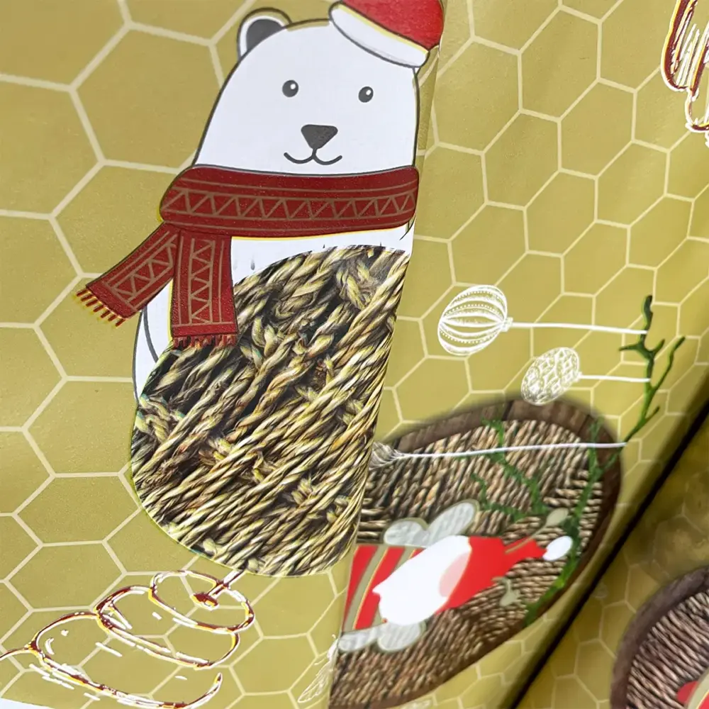 Mantel Hermoso Navideño "Panales de Invierno"