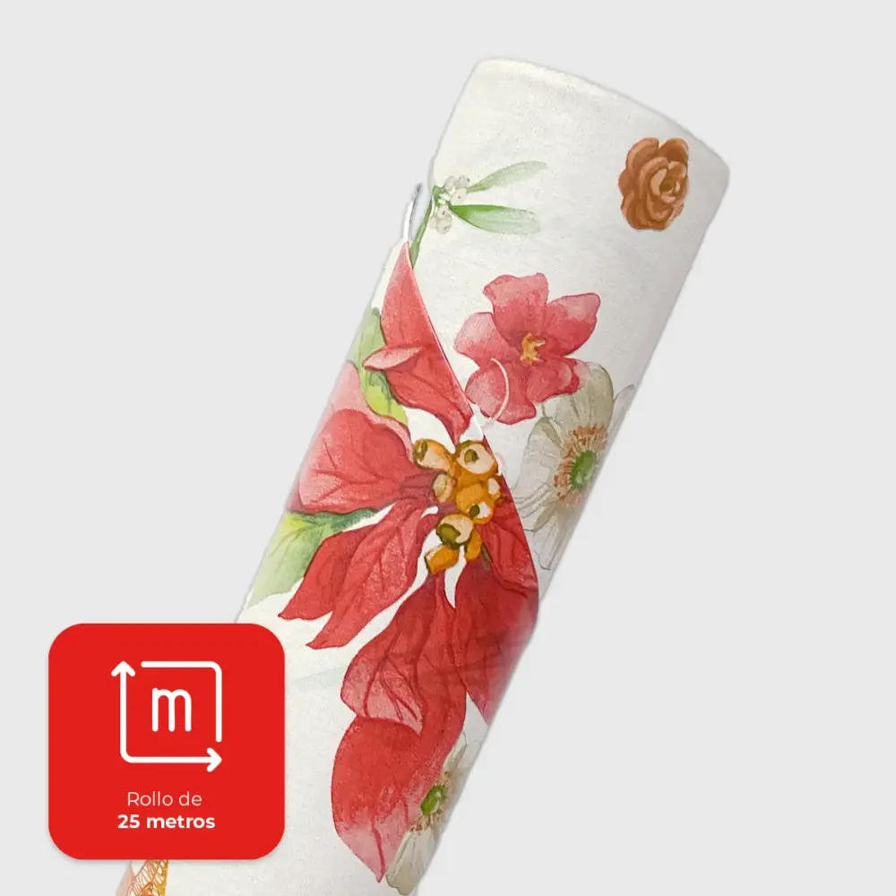 Mantel Hermoso Navideño "Flores de navidad"