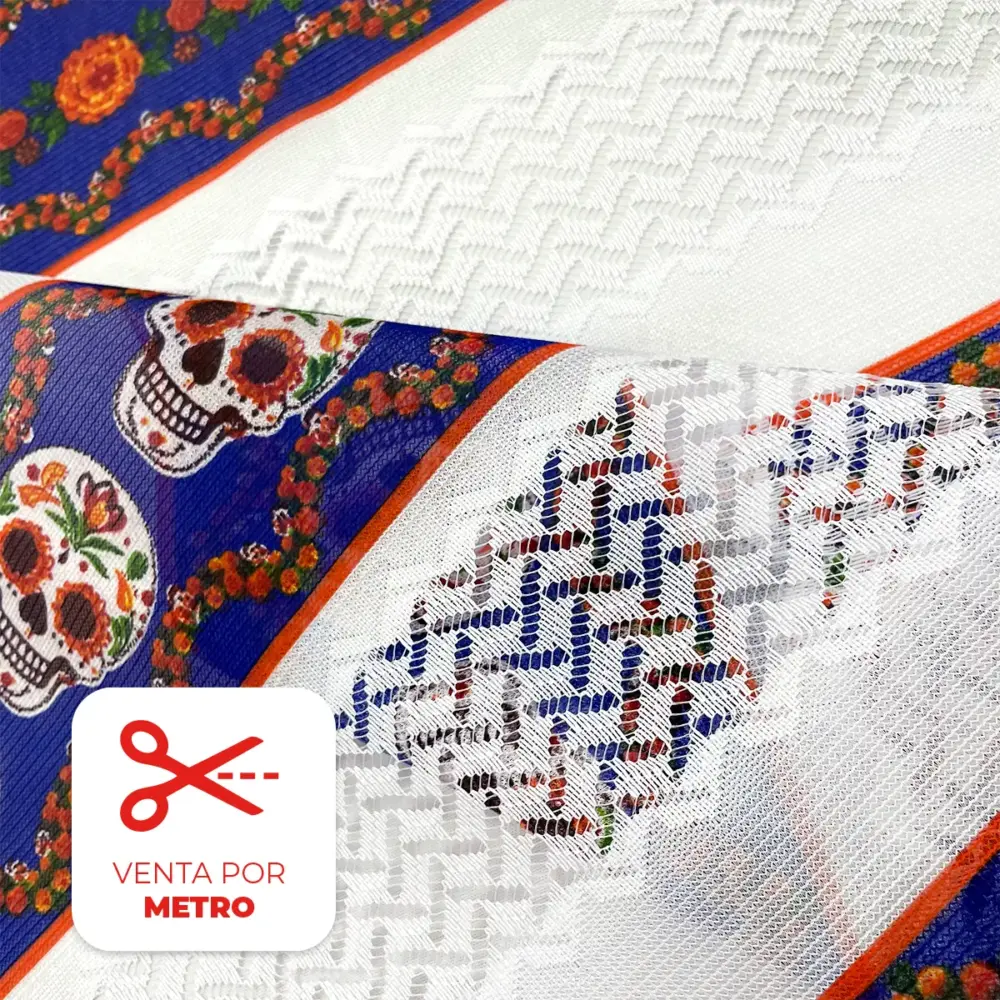 Tela Sevillana «Soléa de Calaveras» 140 cm ancho – Precio por Metro Modatelas