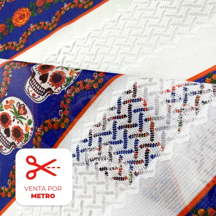 Tela Sevillana «Soléa de Calaveras» 140 cm ancho – Precio por Metro Modatelas