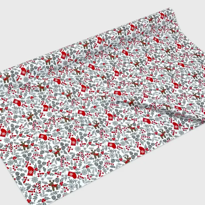 Algodón Candy Navideño Navidad Blanca Modatelas