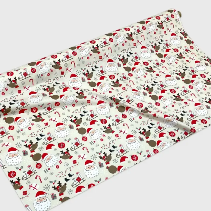 Algodón Candy Navideño Santa Claus Modatelas