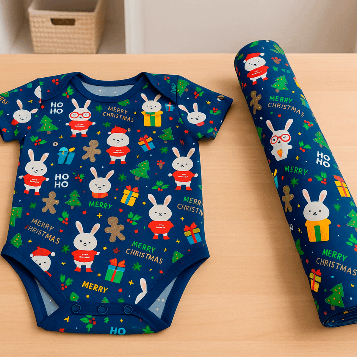 tela algodón candy navideño