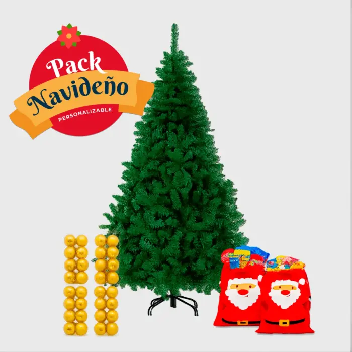 Set Navideño Personalizable “Crea tu Navidad Perfecta” | Árbol + Esferas + Morrales