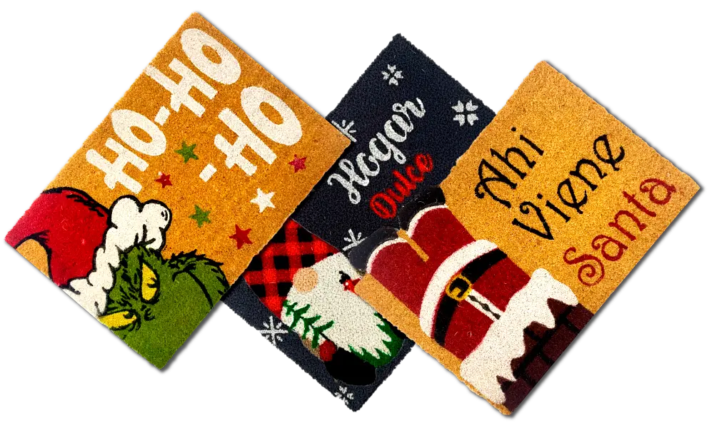 tapetes de coco navideños modatelas